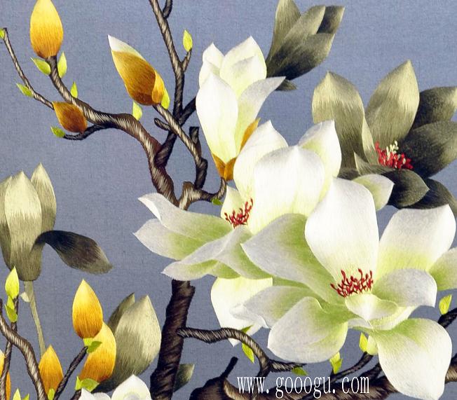 玉蘭花部分特寫！做工精細(xì)，翠條多力引風(fēng)長(zhǎng)，點(diǎn)破銀花玉雪香。