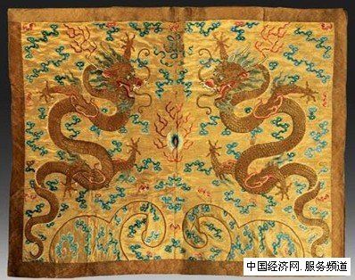 龍袍刺繡，蘇繡龍袍畫，蘇繡精品，蘇繡收藏品，嬌古蘇繡