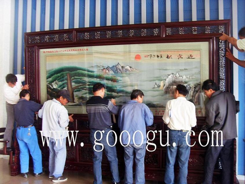 雙面繡屏風(fēng)，刺繡屏風(fēng)，落地屏風(fēng)
